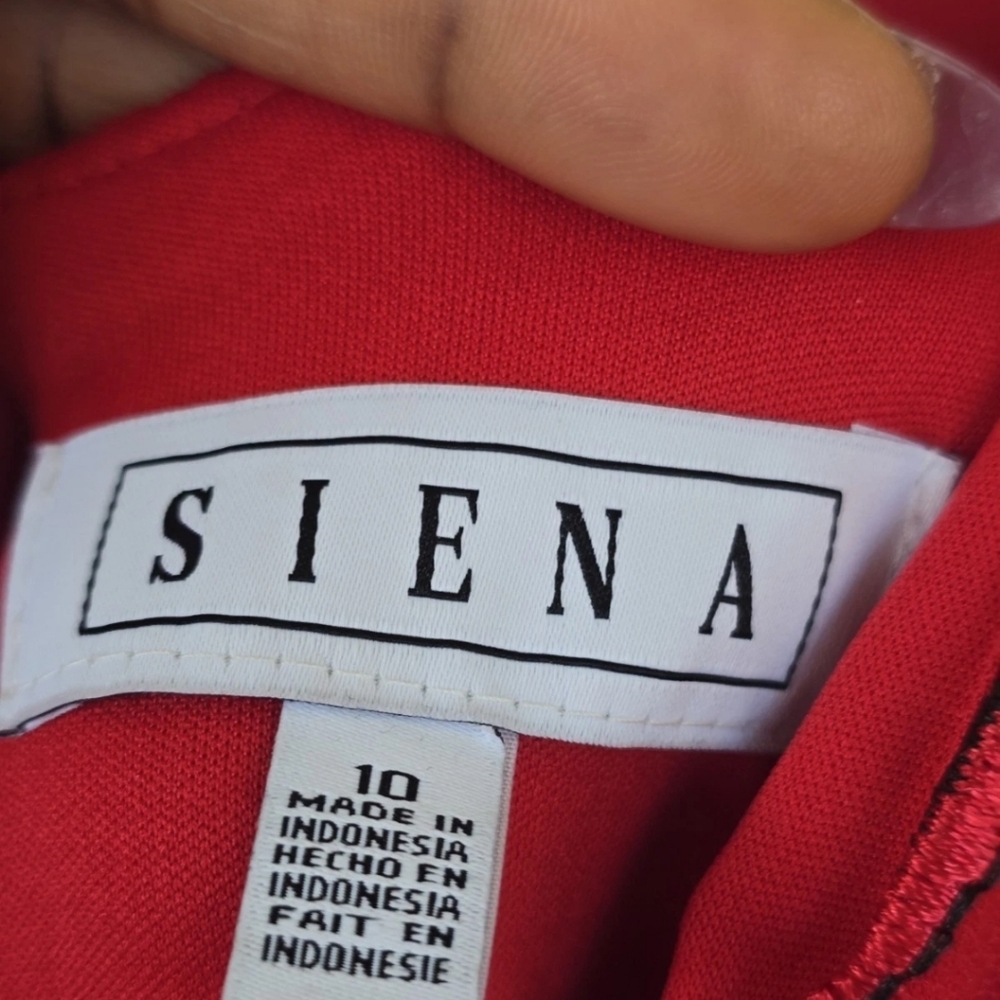 139 Siena V-Neck Dress Sz 10 Women Embroidered-Mesh Sleeveless New Holiday - Picture 11 of 14